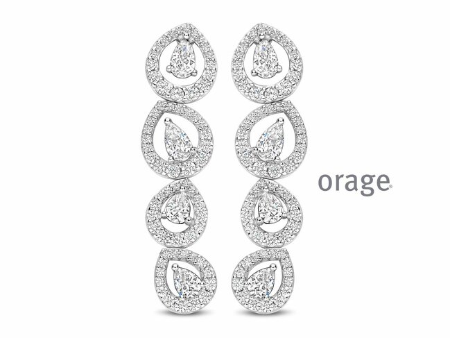 Orage | Boucles d'Oreilles | Argent | Oxyde de Zirconium | BB091