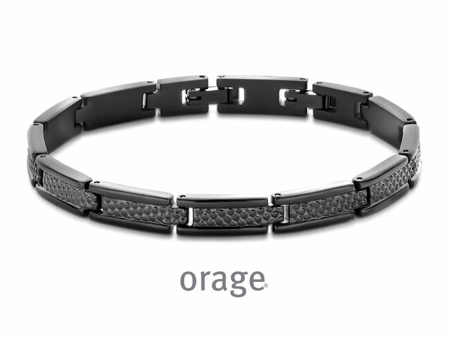 Orage | Bracelet | Homme | Acier Inoxydable | Noir | BB098 Orage | Bracelet | Homme | Acier Inoxydable | Noir | BB098