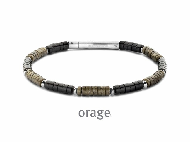 Loumya Steel | Bracelet | Homme | Acier Inoxydable | Pierres Naturelles | BB105 Loumya Steel | Bracelet | Homme | Acier Inoxydable | Pierres Naturelles | BB105