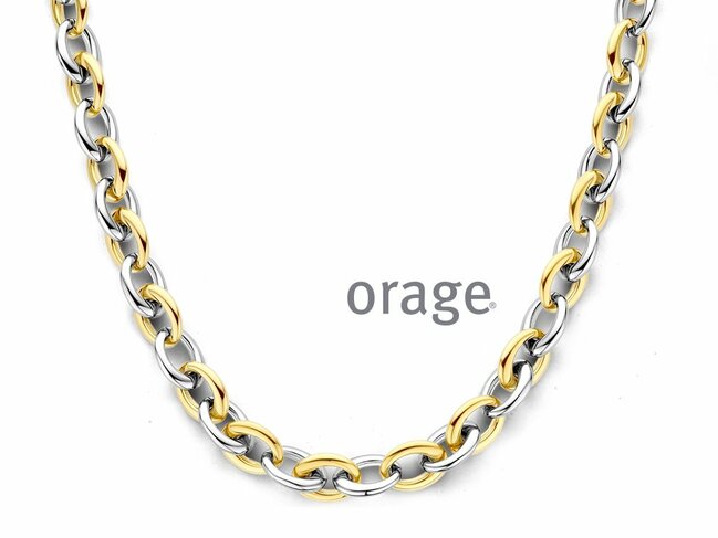 Orage | Collier | Acier Inoxydable | Bicolore | BB124 Orage | Collier | Acier Inoxydable | Bicolore | BB124