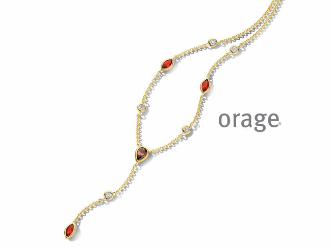 Orage | Collier | Plaqué Or | Oxyde de Zirconium | BB161 Orage | Collier | Plaqué Or | Oxyde de Zirconium | BB161