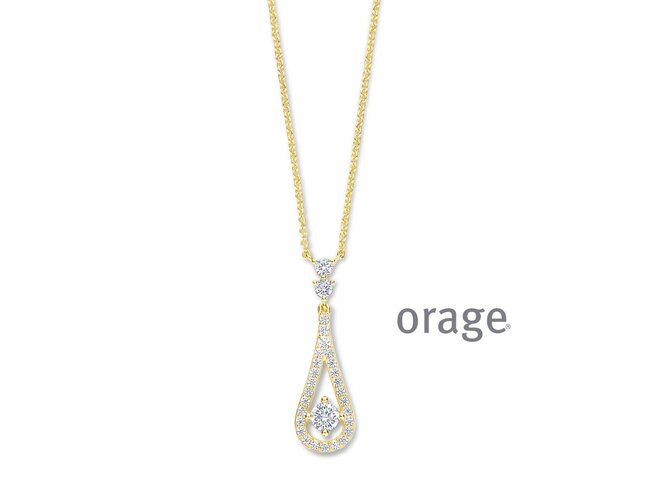 Orage | Collier | Plaqué Or | Oxyde de zirconium | BB164 Orage | Collier | Plaqué Or | Oxyde de zirconium | BB164