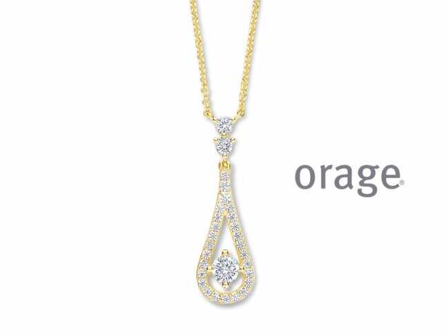 Orage | Collier | Plaqué Or | Oxyde de zirconium | BB164 Orage | Collier | Plaqué Or | Oxyde de zirconium | BB164