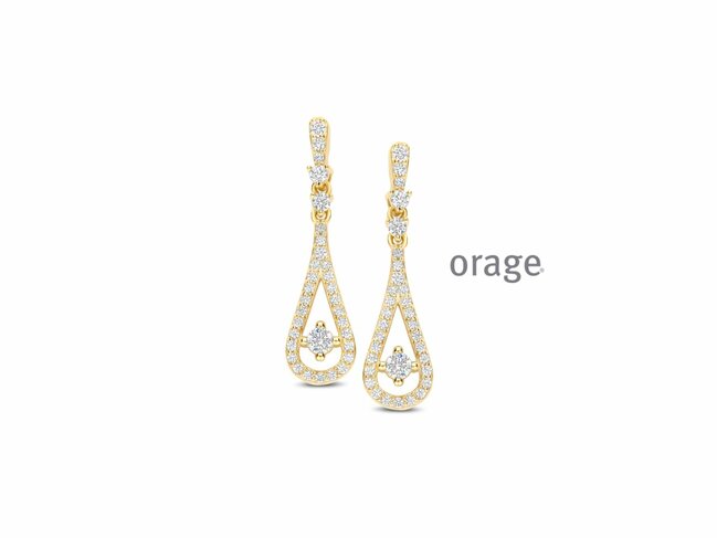 Orage | Boucles d'Oreilles | Plaqué Or | Oxyde de Zirconium | BB165 Orage | Boucles d'Oreilles | Plaqué Or | Oxyde de Zirconium | BB165
