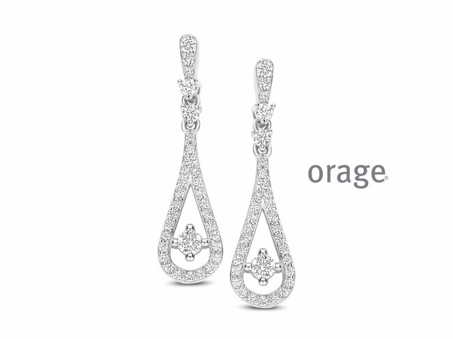 Orage | Boucles d'Oreilles | Argent | Oxyde de Zirconium | BB167 Orage | Boucles d'Oreilles | Argent | Oxyde de Zirconium | BB167