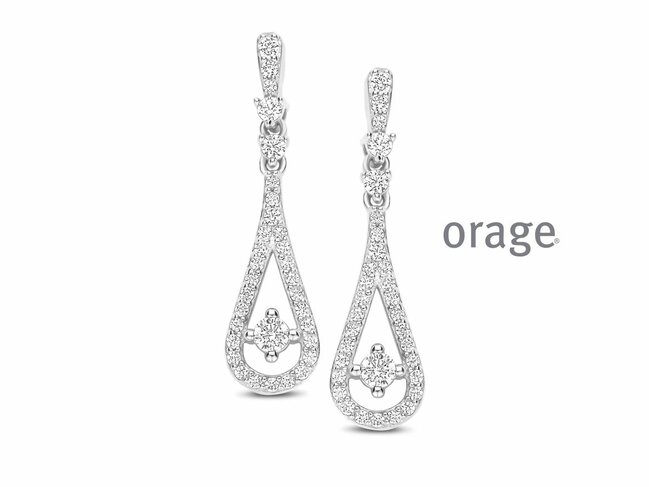 Orage | Boucles d'Oreilles | Argent | Oxyde de Zirconium | BB167 Orage | Boucles d'Oreilles | Argent | Oxyde de Zirconium | BB167