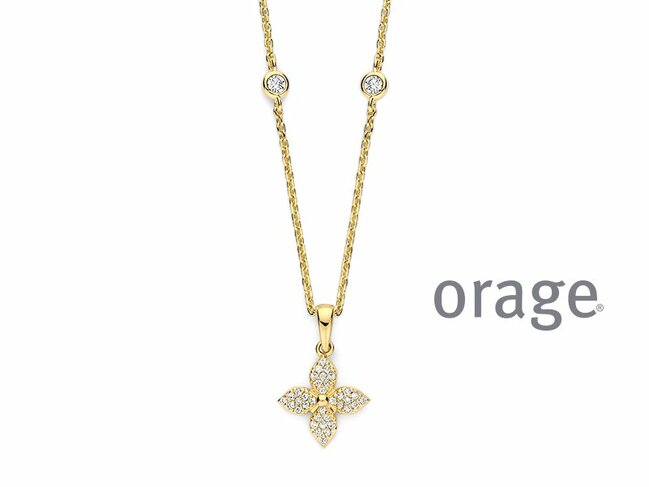 Orage | Collier | Plaqué Or | Oxyde de Zirconium | BB170 Orage | Collier | Plaqué Or | Oxyde de Zirconium | BB170