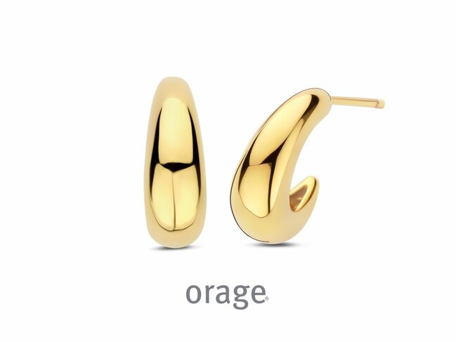 Orage | Boucles d'Oreilles | Créoles | Plaqué Or | BB182 Orage | Boucles d'Oreilles | Créoles | Plaqué Or | BB182
