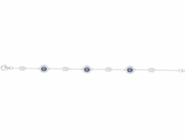 Griffe Rouge | Bracelet | Argent | Oxyde de Zirconium | Bleu | 80300018 Griffe Rouge | Bracelet | Argent | Oxyde de Zirconium | Bleu | 80300018