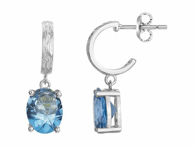 Griffe Rouge | Boucles d'Oreilles | Argent | Oxyde de Zirconium | Bleu Topaze | 80400002 Griffe Rouge | Boucles d'Oreilles | Argent | Oxyde de Zirconium | Bleu Topaze | 80400002