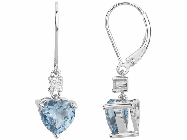 Griffe Rouge | Boucles d'Oreilles | Argent | Oxyde de Zirconium | Bleu Topaze | 80400012 Griffe Rouge | Boucles d'Oreilles | Argent | Oxyde de Zirconium | Bleu Topaze | 80400012