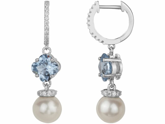 Griffe Rouge | Boucles d'Oreilles | Argent | Oxyde de Zirconium | Bleu Topaze | 80400019 Griffe Rouge | Boucles d'Oreilles | Argent | Oxyde de Zirconium | Bleu Topaze | 80400019