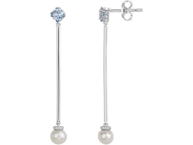 Griffe Rouge | Boucles d'Oreilles | Argent | Oxyde de Zirconium | Bleu Topaze80400020 Griffe Rouge | Boucles d'Oreilles | Argent | Oxyde de Zirconium | Bleu Topaze80400020