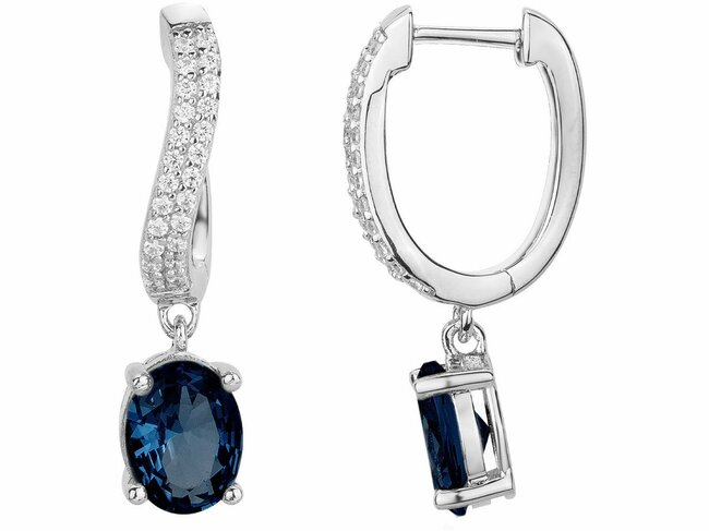 Griffe Rouge | Boucles d'Oreilles | Argent | Oxyde de Zirconium | Bleu | 80400023 Griffe Rouge | Boucles d'Oreilles | Argent | Oxyde de Zirconium | Bleu | 80400023