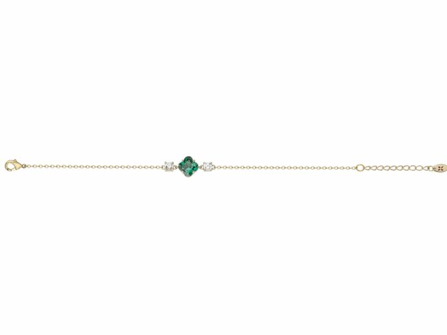 Griffe Rouge | Bracelet | Plaqué Or | Oxyde de Zirconium | Vert | 86300007 Griffe Rouge | Bracelet | Plaqué Or | Oxyde de Zirconium | Vert | 86300007