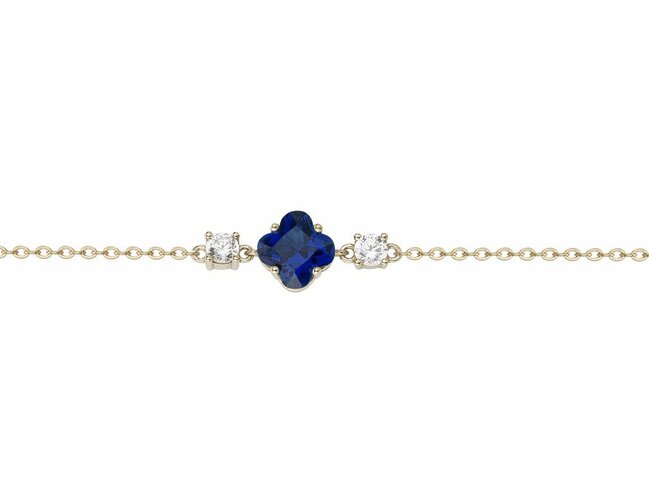 Griffe Rouge | Bracelet | Plaqué Or | Oxyde de Zirconium | Bleu | 86300011 Griffe Rouge | Bracelet | Plaqué Or | Oxyde de Zirconium | Bleu | 86300011