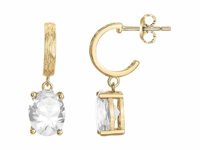 Griffe Rouge | Boucles d'Oreilles | Plaqué Or | Oxyde de Zirconium | 86400009 Griffe Rouge | Boucles d'Oreilles | Plaqué Or | Oxyde de Zirconium | 86400009