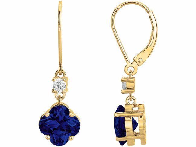 Griffe Rouge | Boucles d'Oreilles | Plaqué Or | Oxyde de Zirconium | Bleu | 86400025 Griffe Rouge | Boucles d'Oreilles | Plaqué Or | Oxyde de Zirconium | Bleu | 86400025