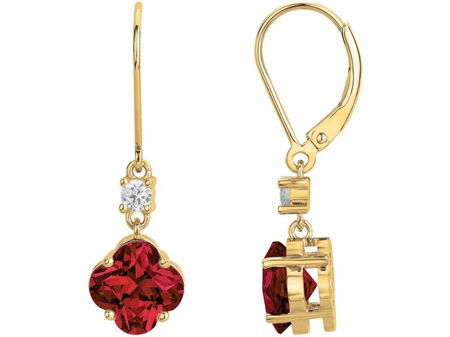 Griffe Rouge | Boucles d'Oreilles | Plaqué Or | Oxyde de Zirconium | Rouge | 86400026 Griffe Rouge | Boucles d'Oreilles | Plaqué Or | Oxyde de Zirconium | Rouge | 86400026