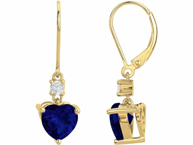 Griffe Rouge | Boucles d'Oreilles | Plaqué Or | Oxyde de Zirconium | Bleu | 86400027 Griffe Rouge | Boucles d'Oreilles | Plaqué Or | Oxyde de Zirconium | Bleu | 86400027
