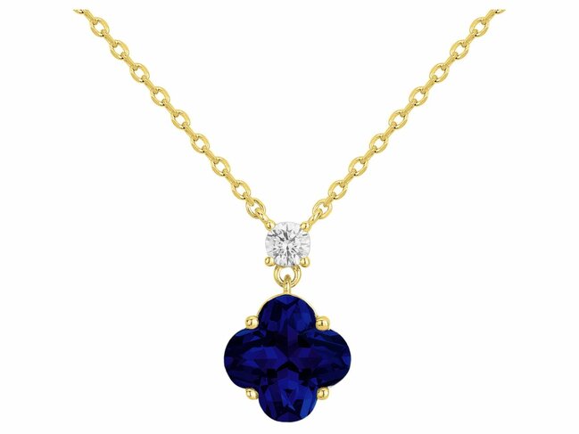 Griffe Rouge | Collier | Plaqué Or | Oxyde de Zirconium | Bleu | 86700026 Griffe Rouge | Collier | Plaqué Or | Oxyde de Zirconium | Bleu | 86700026
