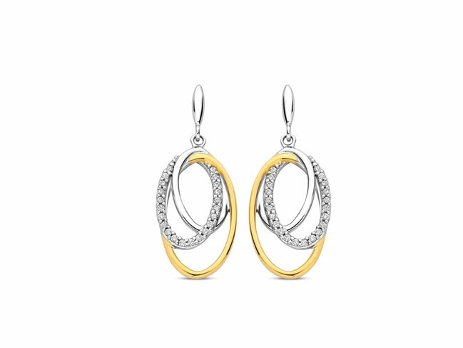 Naiomy Silver | Boucles d'Oreilles | Argent | Plaqué Or | Oxyde de Zirconium | N5M74 Naiomy Silver | Boucles d'Oreilles | Argent | Plaqué Or | Oxyde de Zirconium | N5M74