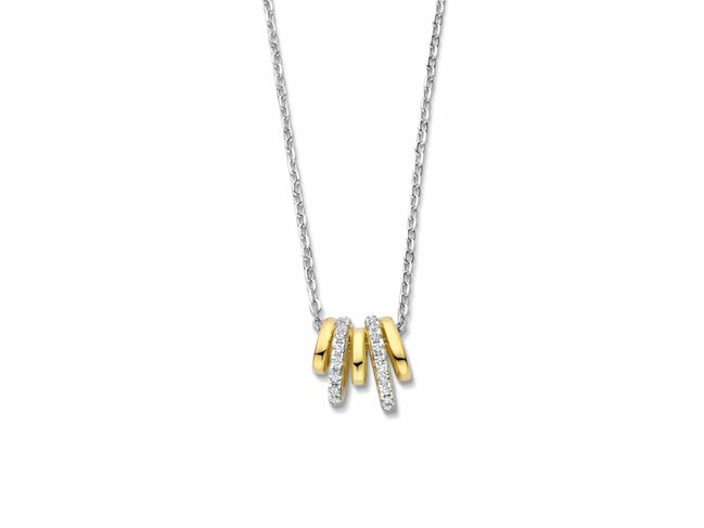 Naiomy Silver | Collier | Argent | Plaqué Or | Oxyde de Zirconium | N5P56 Naiomy Silver | Collier | Argent | Plaqué Or | Oxyde de Zirconium | N5P56