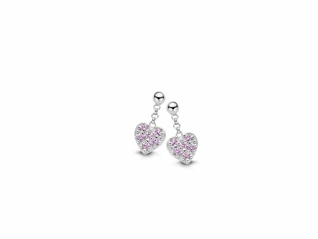 N.Princess | Boucles d'Oreilles | Argent | Oxyde de Zirconium | Rose | PC040 N.Princess | Boucles d'Oreilles | Argent | Oxyde de Zirconium | Rose | PC040