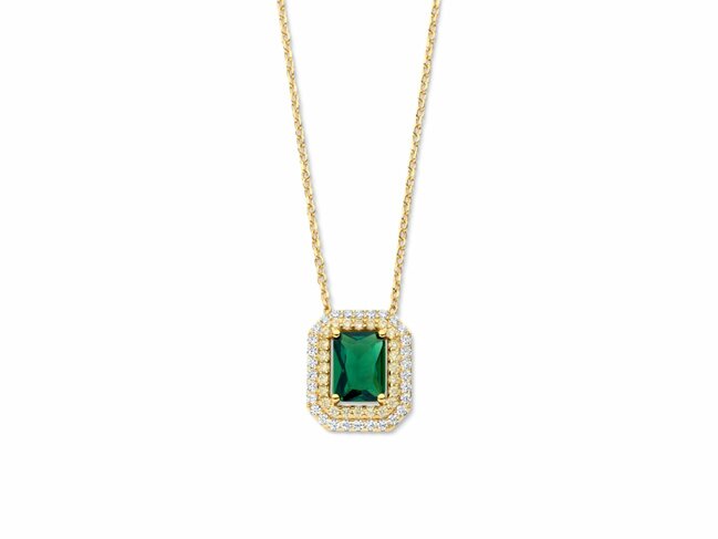 Naiomy Silver | Collier | Plaqué Or | Oxyde de Zirconium | Vert | N5L62 Naiomy Silver | Collier | Plaqué Or | Oxyde de Zirconium | Vert | N5L62