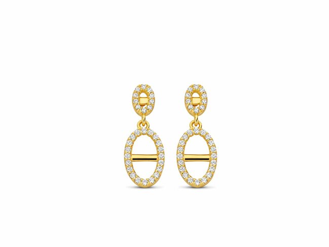 Naiomy Silver | Boucles d'Oreilles | Plaqué Or | Oxyde de Zirconium | N5P53 Naiomy Silver | Boucles d'Oreilles | Plaqué Or | Oxyde de Zirconium | N5P53