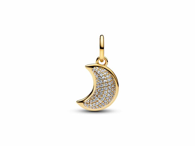 Pandora | Charm | Lune | Verre Irisé Pierre de Lune | 764275C01 Pandora | Charm | Lune | Verre Irisé Pierre de Lune | 764275C01