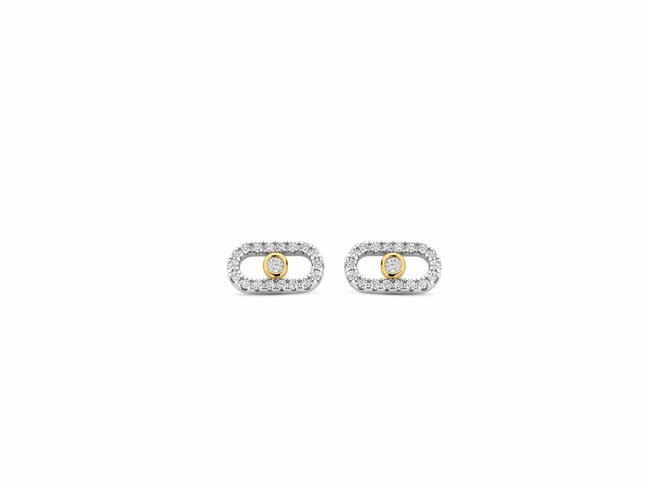 Naiomy Silver | Boucles d'Oreilles | Argent | Plaqué Or | Oxyde de Zirconium | N5P59 Naiomy Silver | Boucles d'Oreilles | Argent | Plaqué Or | Oxyde de Zirconium | N5P59