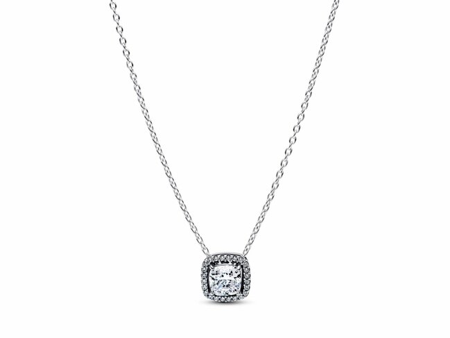 Pandora | Collier | Halo | Carré Scintillant | 393560C02