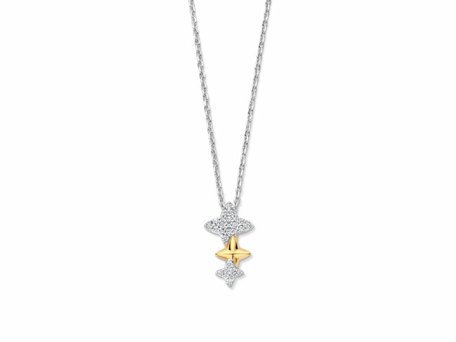 Naiomy Silver | Collier | Argent | Plaqué Or | Oxyde de Zirconium | N5P62
