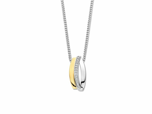 Naiomy Silver | Collier | Argent | Plaqué Or | Oxyde de Zirconium | N5M71