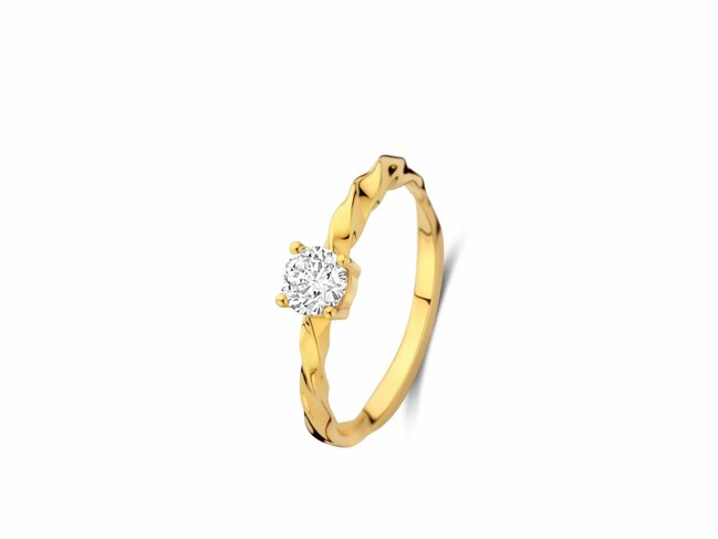 Naiomy Silver | Bague | Plaqué Or | Oxyde de Zirconium | N5N64