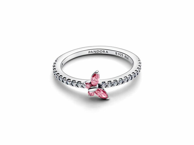 Pandora | Bague | Papillon | Oxyde de Zirconium | Rose | 194269C02