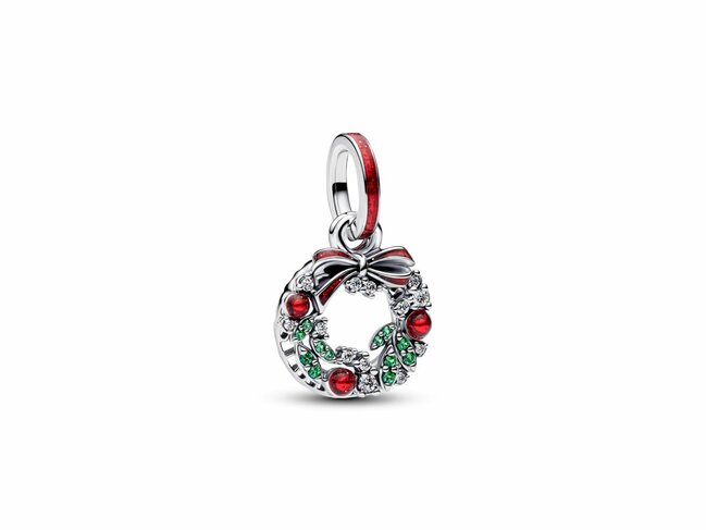 Pandora | Charm | Noël | Double Couronne de Noël | 794238C01 Pandora | Charm | Noël | Double Couronne de Noël | 794238C01