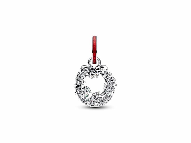 Pandora | Charm | Noël | Double Couronne de Noël | 794238C01 Pandora | Charm | Noël | Double Couronne de Noël | 794238C01