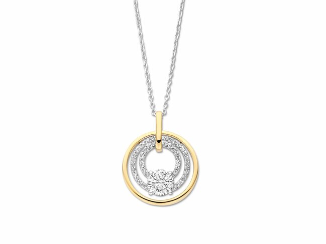 Naiomy Silver | Collier | Argent | Plaqué Or | Oxyde de Zirconium | N5M56 Naiomy Silver | Collier | Argent | Plaqué Or | Oxyde de Zirconium | N5M56