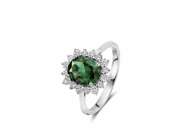 Naiomy Silver | Bague | Argent | Oxyde de Zirconium | Vert | N3U54 Naiomy Silver | Bague | Argent | Oxyde de Zirconium | Vert | N3U54