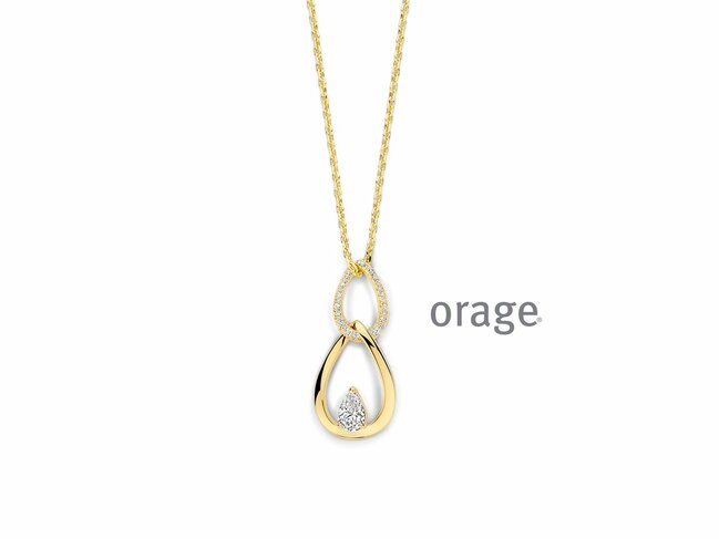 Orage | Collier | Plaqué Or | Oxyde de Zirconium | BB007 Orage | Collier | Plaqué Or | Oxyde de Zirconium | BB007