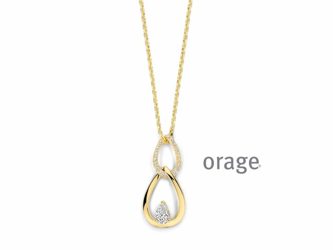 Orage | Collier | Plaqué Or | Oxyde de Zirconium | BB007 Orage | Collier | Plaqué Or | Oxyde de Zirconium | BB007