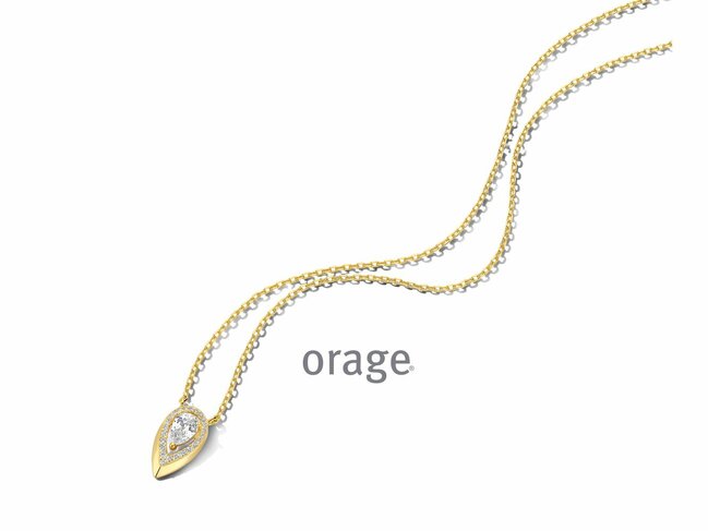Orage | Collier | Plaqué Or | Oxyde de Zirconium | BB008 Orage | Collier | Plaqué Or | Oxyde de Zirconium | BB008
