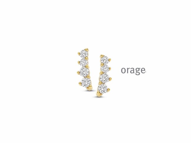 Orage | Boucles d'Oreilles | Plaqué Or | Oxyde de Zirconium | BB011 Orage | Boucles d'Oreilles | Plaqué Or | Oxyde de Zirconium | BB011