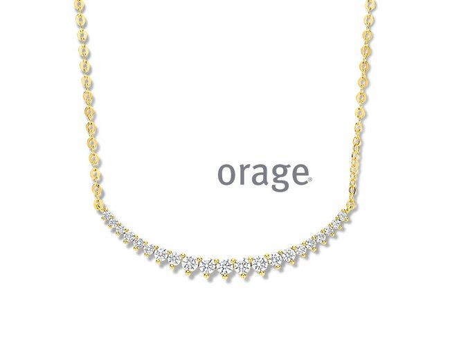Orage | Collier | Plaqué Or | Oxyde de Zirconium | BB012 Orage | Collier | Plaqué Or | Oxyde de Zirconium | BB012