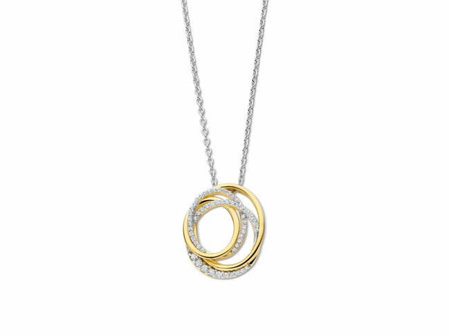 Naiomy Silver | Collier | Argent | Plaqué Or | Oxyde de Zirconium | N5P65 Naiomy Silver | Collier | Argent | Plaqué Or | Oxyde de Zirconium | N5P65