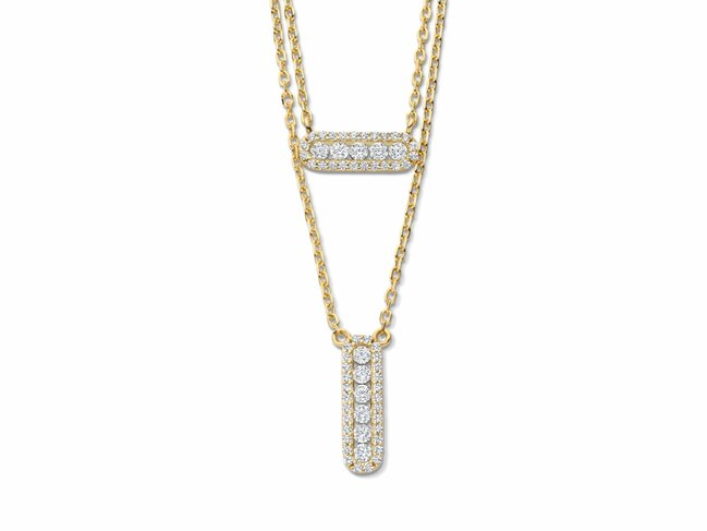 Naiomy Silver | Collier | Plaqué Or | Oxyde de Zirconium | N5Q52 Naiomy Silver | Collier | Plaqué Or | Oxyde de Zirconium | N5Q52