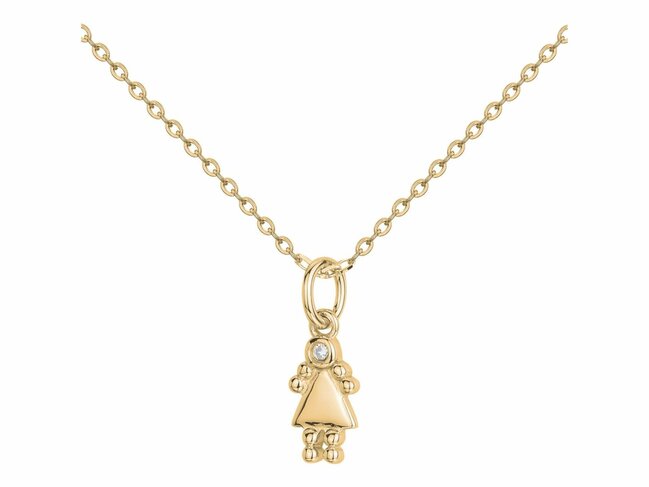 La Garçonne Diamant | Collier | Plaqué Or | Diamant 0.015ct | Petite Fille | 26700073 La Garçonne Diamant | Collier | Plaqué Or | Diamant 0.015ct | Petite Fille | 26700073