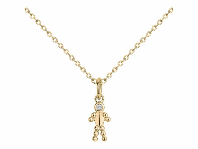 La Garçonne Diamant | Collier | Plaqué Or | Diamant 0.015ct | Petit Garçon | 26700074 La Garçonne Diamant | Collier | Plaqué Or | Diamant 0.015ct | Petit Garçon | 26700074